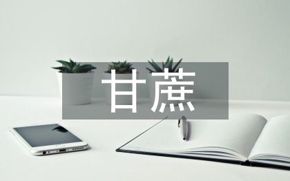 甘蔗種植技術與田間管理探討